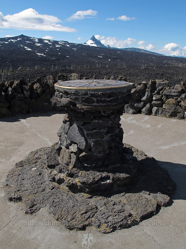 Little Belknap & Mt. Washington [Dee Wright Observatory, Willamette National Forest, Deschutes County, Oregon]