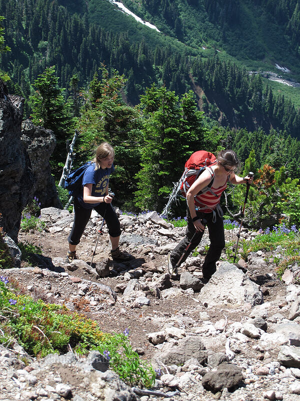 Allison & Tracy [McNeil Point Scramble Trail, Mt. Hood Wilderness, Hood River County, Oregon]