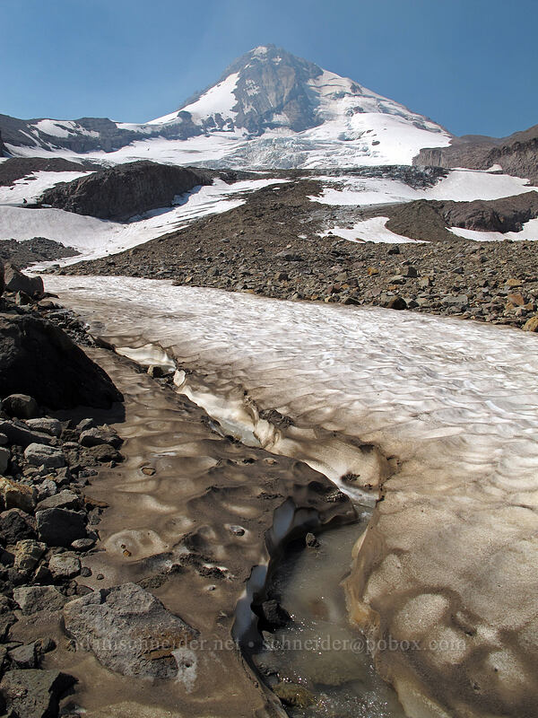 Mount Hood & Eliot Glacier [Eliot Glacier, Mt. Hood Wilderness, Hood River County, Oregon]