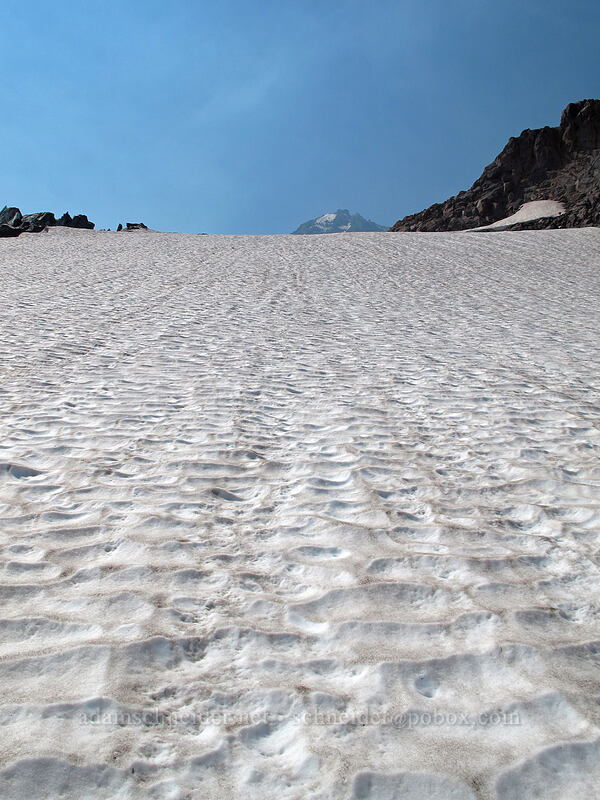 looking straight up the glacier [Eliot Glacier, Mt. Hood Wilderness, Hood River County, Oregon]