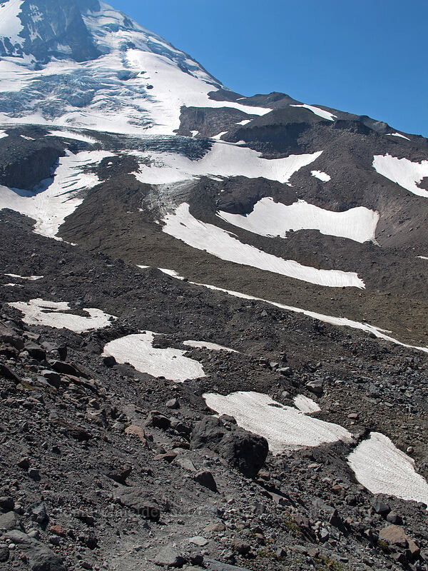 Eliot Glacier [Eliot Glacier moraine, Mt. Hood Wilderness, Hood River County, Oregon]