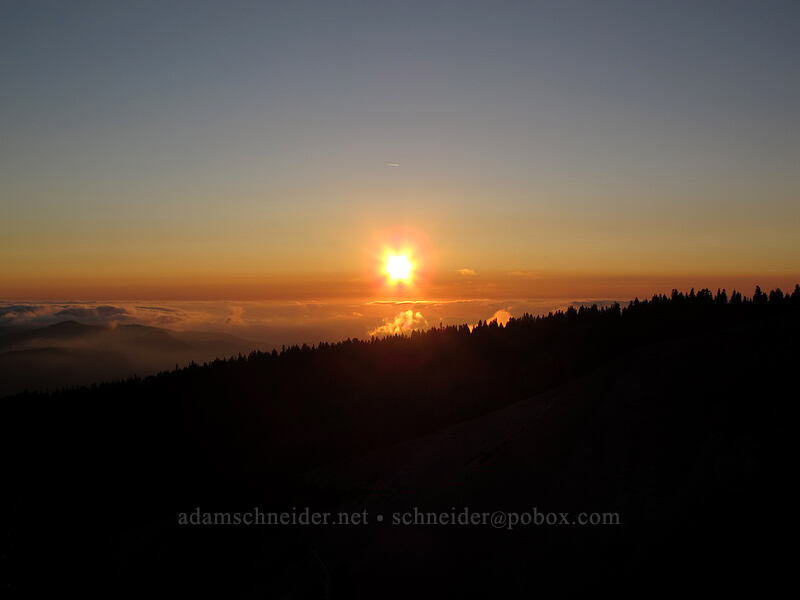 sunset [Zigzag Canyon, Mt. Hood Wilderness, Clackamas County, Oregon]