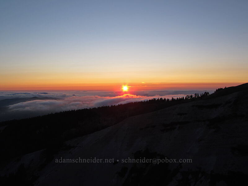 sunset [Zigzag Canyon, Mt. Hood Wilderness, Clackamas County, Oregon]