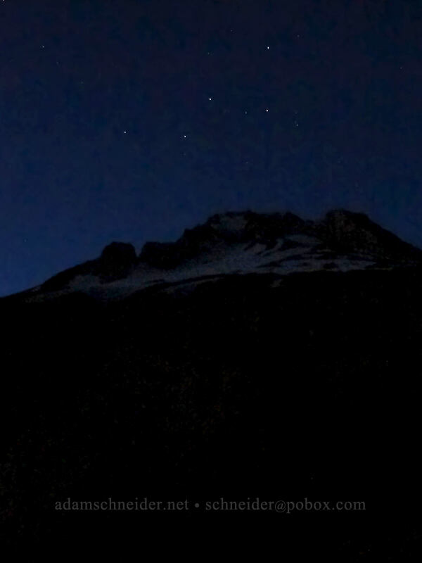 Mount Hood & Cassiopeia [Zigzag Canyon, Mt. Hood Wilderness, Clackamas County, Oregon]