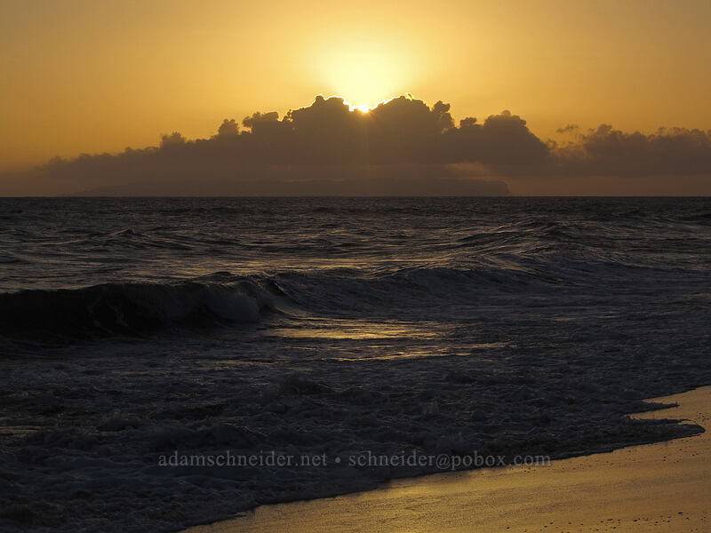 sunset over Ni'ihau [MacArthur Park, Kekaha, Kaua'i, Hawaii]
