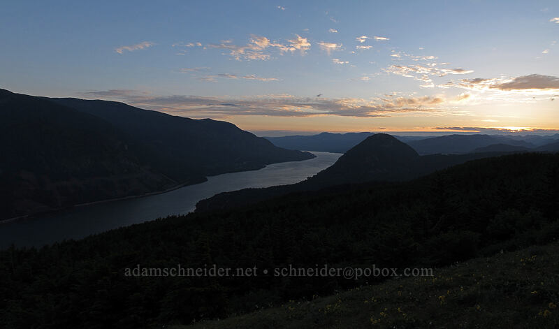 Gorge sunset [Dog Mountain, Gifford Pinchot National Forest, Skamania County, Washington]