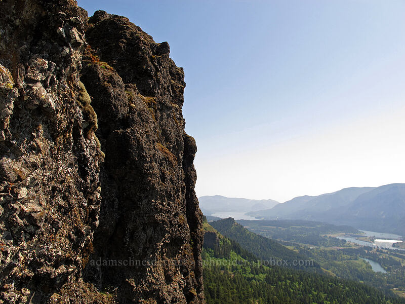 cliffs [Hamilton Mountain Trail, Beacon Rock State Park, Skamania County, Washington]