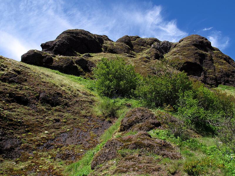 cliffs & clouds [Saddle Mountain Trail, Clatsop County, Oregon]