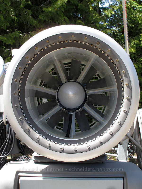 snow-making machine [Ski Bowl, Mt. Hood National Forest, Clackamas County, Oregon]