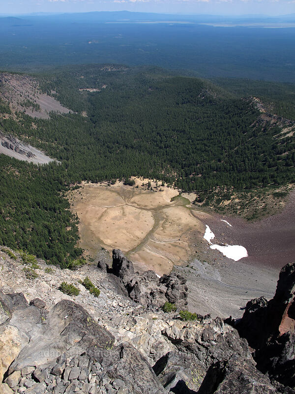 top of Cottonwood Creek [Mt. Thielsen summit, Mt. Thielsen Wilderness, Douglas County, Oregon]