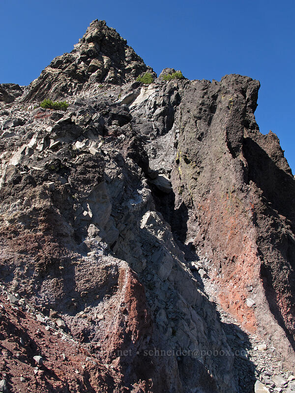 the summit [Mt. Thielsen's southwest face, Mt. Thielsen Wilderness, Douglas County, Oregon]