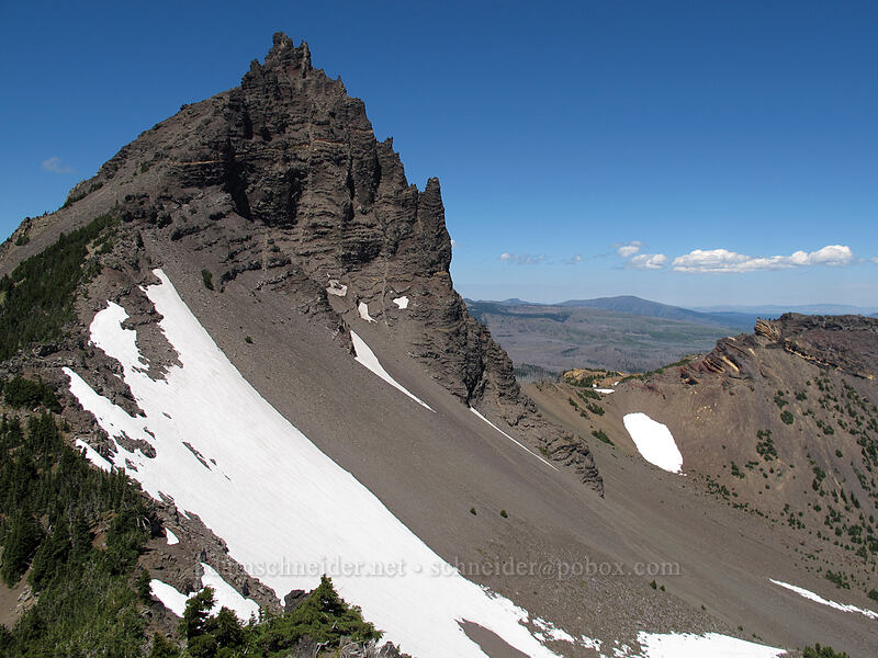 Three-Fingered Jack [south ridge of Three-Fingered Jack, Mt. Jefferson Wilderness, Jefferson County, Oregon]