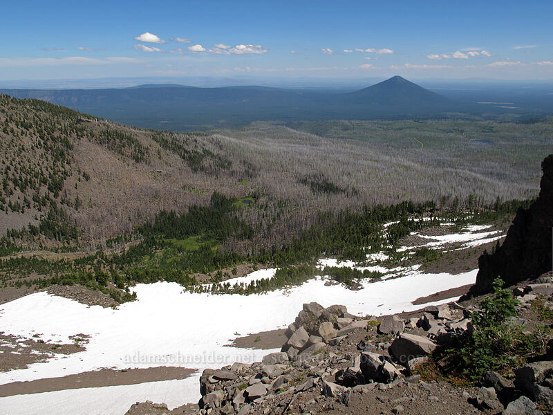 First Creek Meadows & Black Butte [south ridge of Three-Fingered Jack, Mt. Jefferson Wilderness, Jefferson County, Oregon]