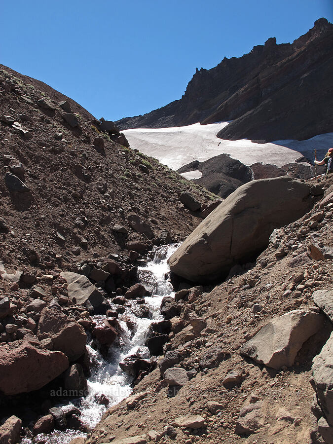 No-Name Lake's outlet stream [south of Tam McArthur Rim, Three Sisters Wilderness, Deschutes County, Oregon]