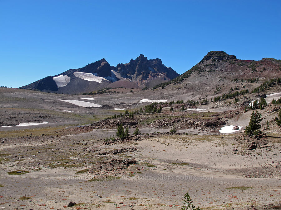 Broken Top & Broken Hand [south of Tam McArthur Rim, Three Sisters Wilderness, Deschutes County, Oregon]