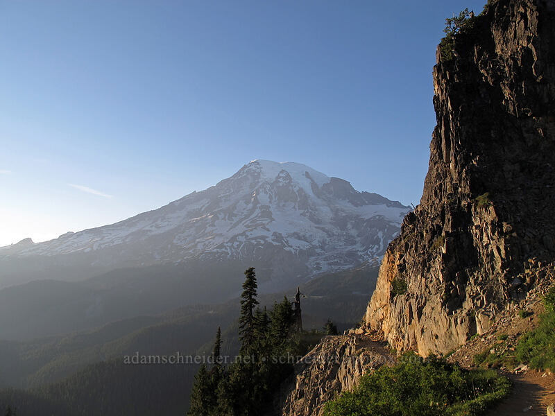 Mt. Rainier in late evening [Pinnacle Peak Trail, Mount Rainier National Park, Lewis County, Washington]