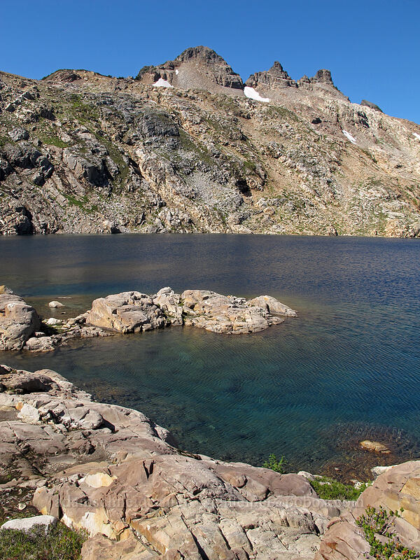 Foggy Lake & Gothic Peak [Gothic Basin, Morning Star NRCA, Snohomish County, Washington]