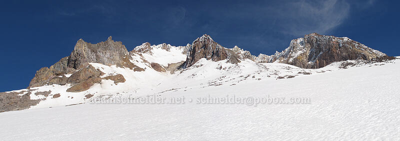 Mt. Hood's summit  [above Zigzag Canyon, Mt. Hood Wilderness, Clackamas County, Oregon]