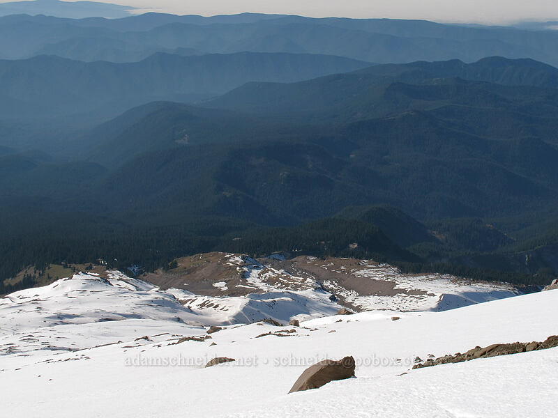 Paradise Park from above [above Zigzag Canyon, Mt. Hood Wilderness, Clackamas County, Oregon]