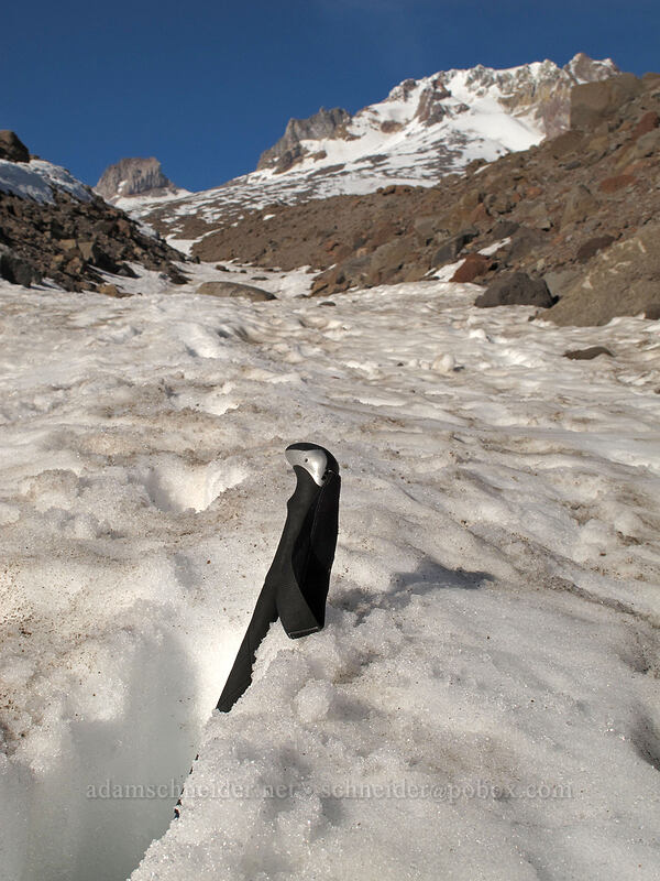 the posthole from hell [above Timberline Lodge, Mt. Hood National Forest, Clackamas County, Oregon]