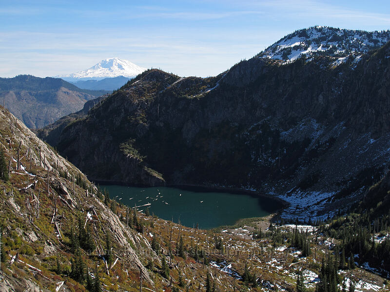 Mt. Adams & Shovel Lake [Lakes Trail, Mt. St. Helens National Volcanic Monument, Skamania County, Washington]