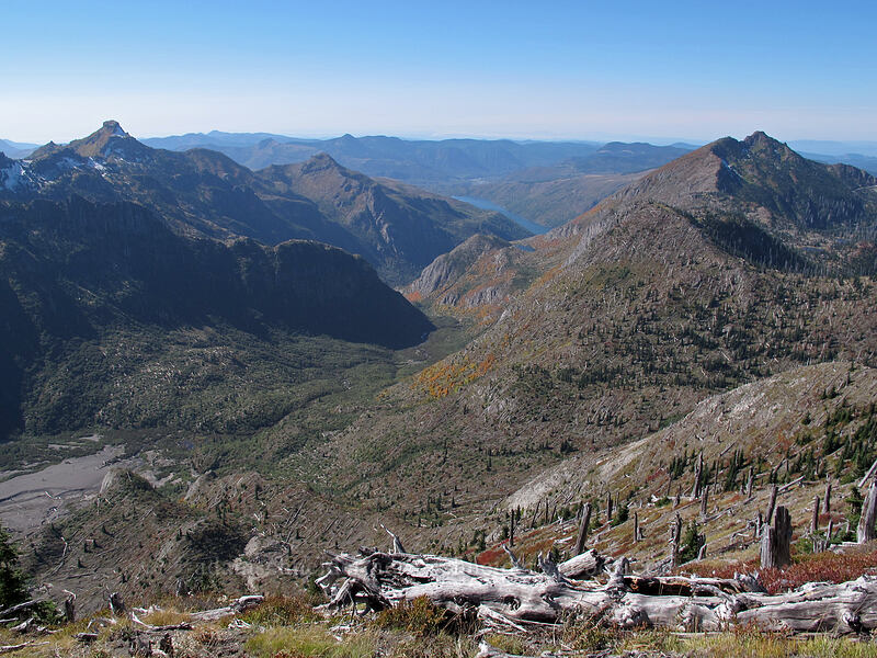 Coldwater Peak, Coldwater Lake, & Minnie Peak [Mt. Whittier Trail, Mt. St. Helens National Volcanic Monument, Skamania County, Washington]
