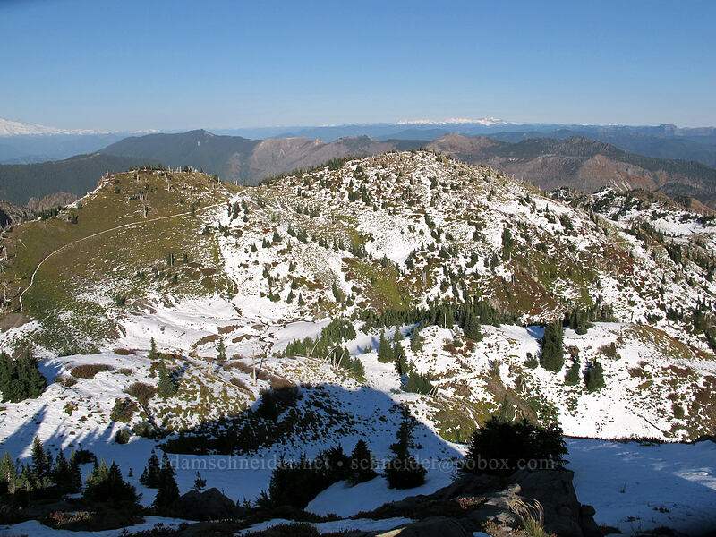 view to the northeast [Mt. Teragram, Mt. St. Helens National Volcanic Monument, Skamania County, Washington]