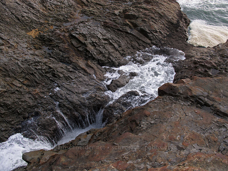 blowhole [Cape Falcon, Oswald West State Park, Tillamook County, Oregon]