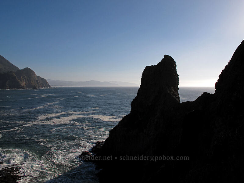 rocky headlands [Cape Falcon, Oswald West State Park, Tillamook County, Oregon]