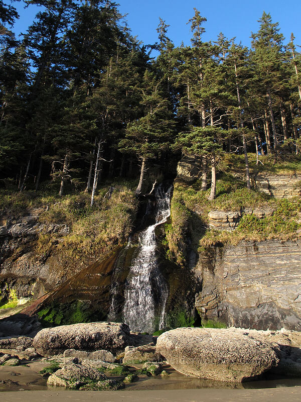 Blumenthal Falls [Short Sands Beach, Oswald West State Park, Tillamook County, Oregon]