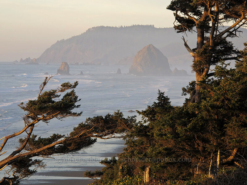 Haystack Rock & Ecola Point [Highway 101, Cannon Beach, Clatsop County, Oregon]