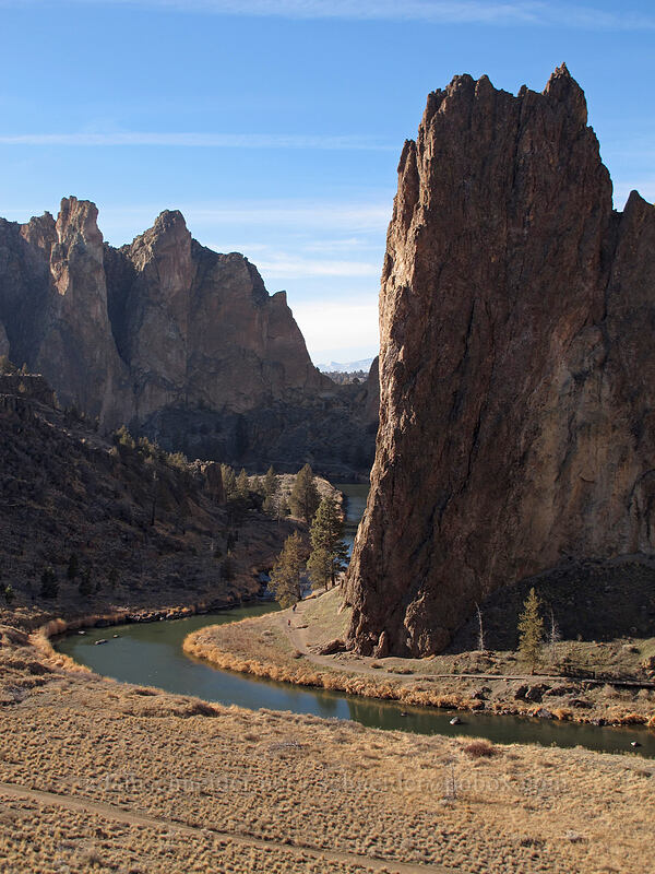 Smith Rock & Shiprock [Canyon Trail, Smith Rock State Park, Deschutes County, Oregon]