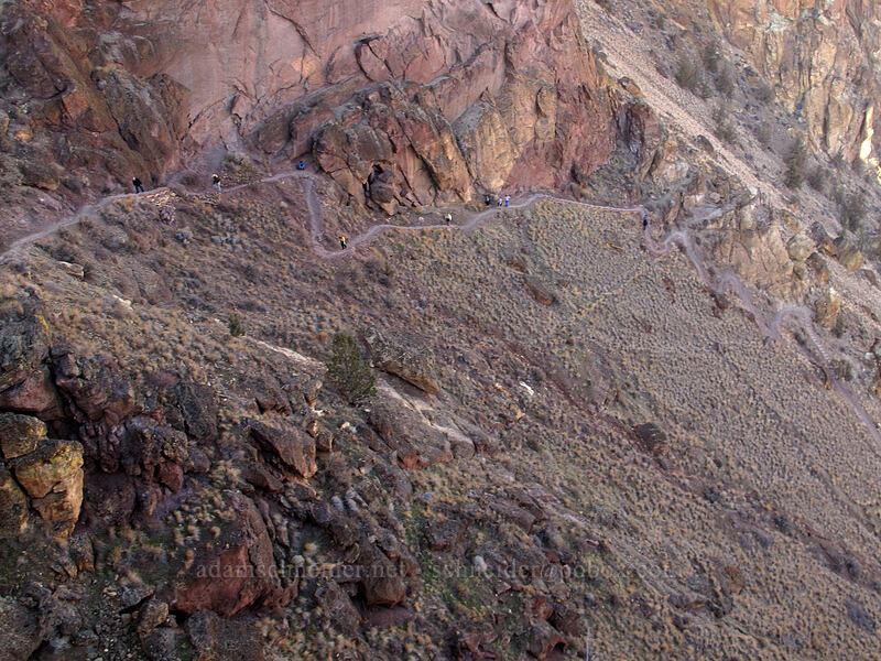 the trail [Misery Ridge Trail, Smith Rock State Park, Deschutes County, Oregon]