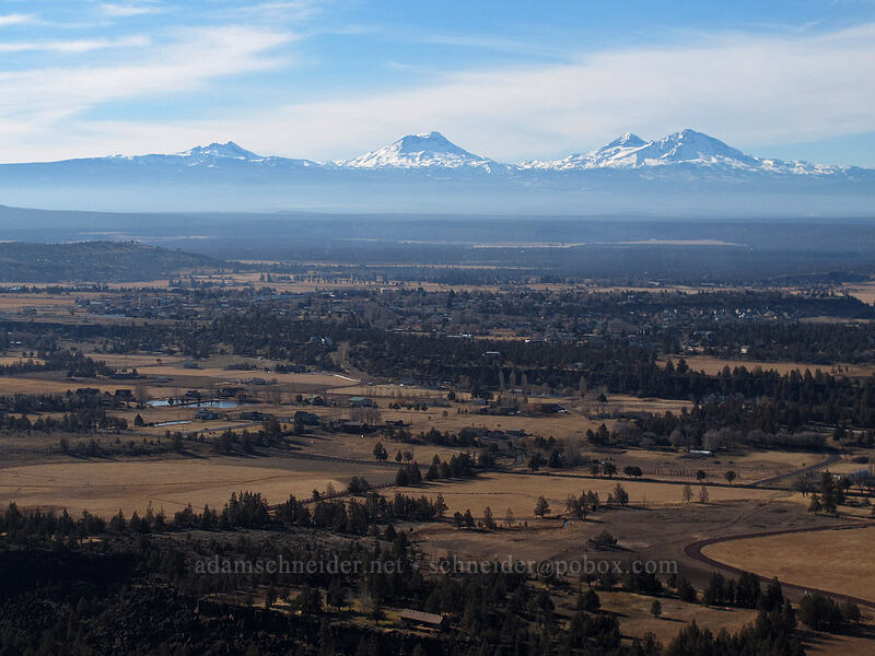 Broken Top & the Three Sisters [Misery Ridge Summit, Smith Rock State Park, Deschutes County, Oregon]