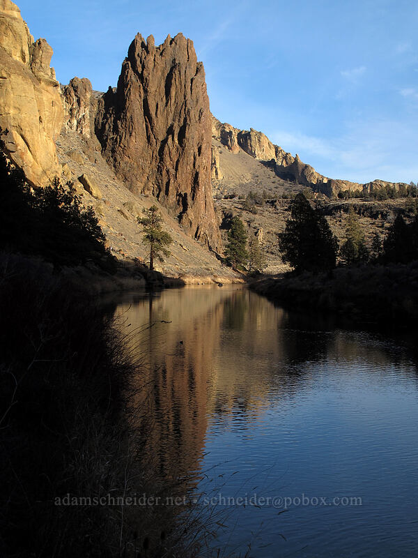 Shiprock & the Crooked River [River Trail, Smith Rock State Park, Deschutes County, Oregon]