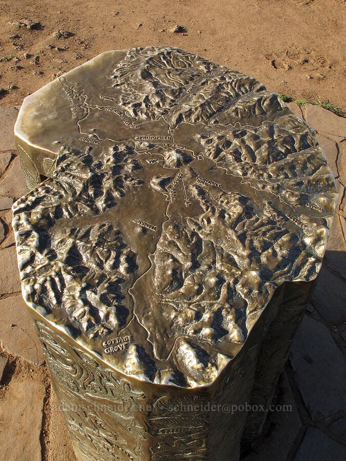 Mt.Pisgah map pedestal [Mount Pisgah, Lane County, Oregon]