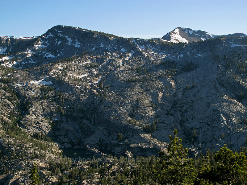 Peak 9579, Dick's Peak, & Azure Lake [Maggie's Peak South, Desolation Wilderness, El Dorado County, California]