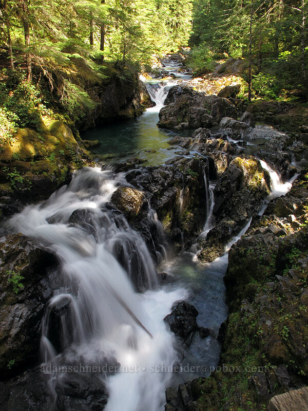 Opal Pool Falls [Kopetski Trail, Opal Creek Scenic Recreation Area, Marion County, Oregon]