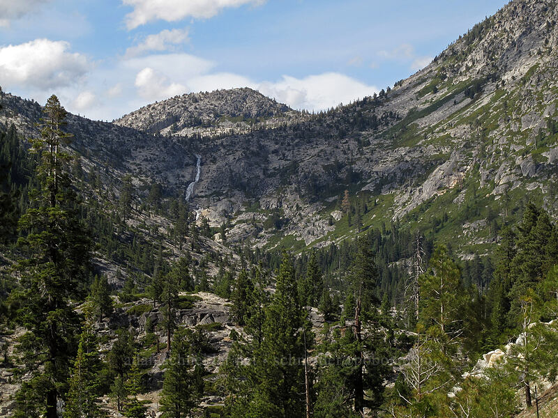 Horsetail Falls & Pyramid Creek Valley [U.S. Highway 50, Eldorado National Forest, El Dorado County, California]
