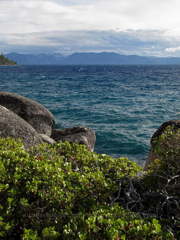 turquoise water [Chimney Beach-Secret Cove Trail, Lake Tahoe Basin, Carson City, Nevada]
