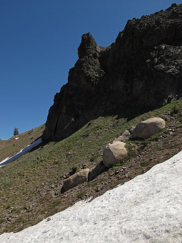 pinnacle on Emigrant Peak [Shirley Canyon, Squaw Valley, Placer County, California]