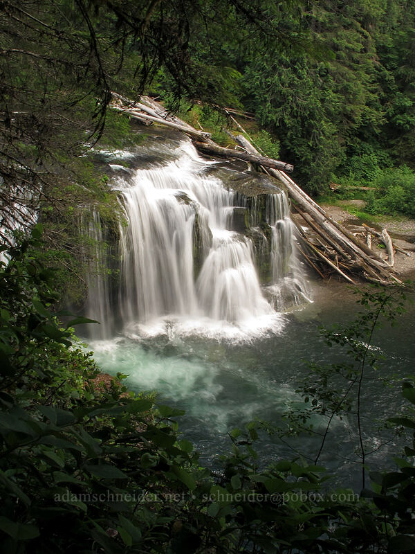 Lewis River Lower Falls [Lower Falls Recreation Area, Gifford Pinchot National Forest, Skamania County, Washington]