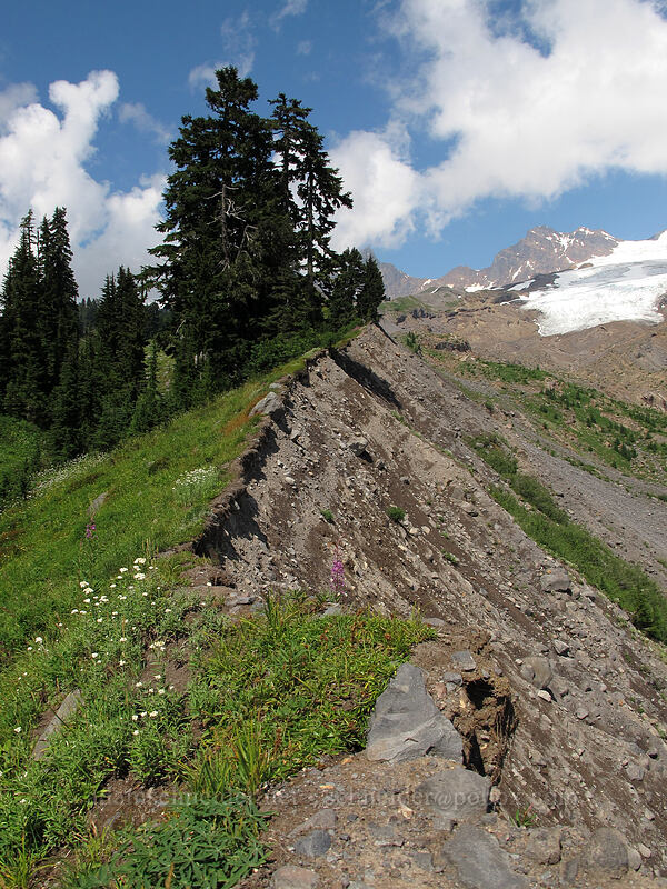narrow moraine edge [Railroad Grade Moraine, Mount Baker-Snoqualmie National Forest, Whatcom County, Washington]