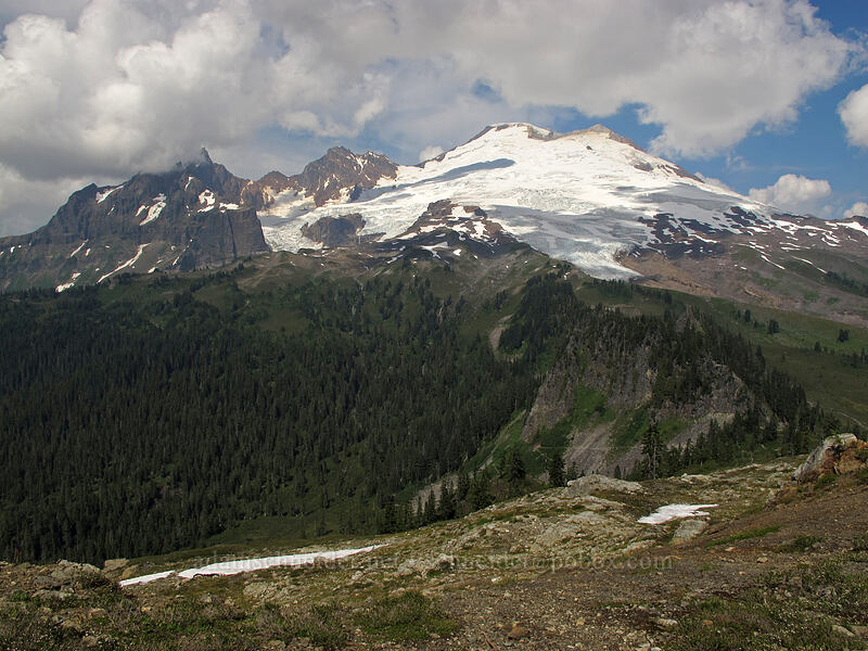 Black Buttes & Mt. Baker [Park Butte Trail, Mt. Baker Wilderness, Whatcom County, Washington]