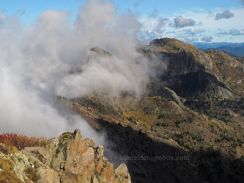 clouds rolling in [Coldwater Peak, Mt. St. Helens National Volcanic Monument, Skamania County, Washington]