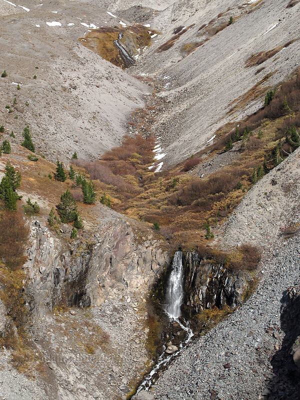 Upper & Lower Dryer Falls [above White River Canyon, Mt. Hood National Forest, Hood River County, Oregon]