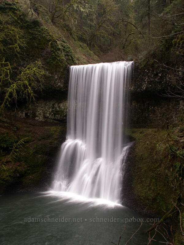 Lower South Falls [Canyon Trail, Silver Falls State Park, Marion County, Oregon]