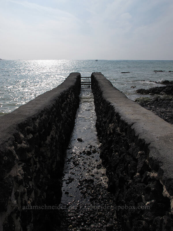fishpond gate [Anaeho'omalu Bay, Kona Coast, Big Island, Hawaii]