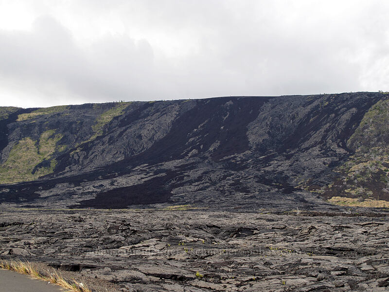lava flows on Holei Pali [Chain of Craters Road, Hawaii Volcanoes National Park, Big Island, Hawaii]