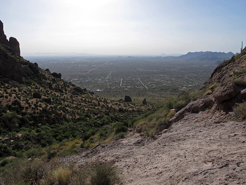 view west out of Siphon Draw [Siphon Draw Trail, Superstition Wilderness, Pinal County, Arizona]